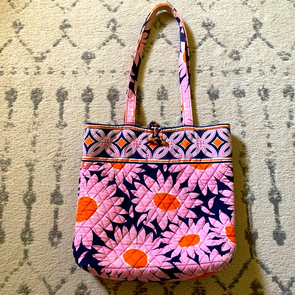 Vera Bradley Navy & Pink Floral Bag